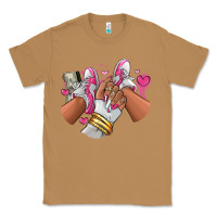 Toasted Coconut Pink and white sneaker girl Classic Tee - RanaPortraitStore
