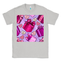 Moon Dust valentines day gift box and cookie seamless pattern Classic Tee - BundleAndBundleShop