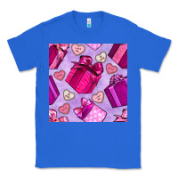 True Royal valentines day gift box and cookie seamless pattern Classic Tee - BundleAndBundleShop