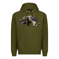 Army Green anteaters Premium Hoodie - LillyAllenDesigns
