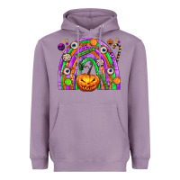 Lavender Halloween Rainbow Heavyweight Hoodie - texasbilliewilder