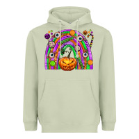 Matcha Halloween Rainbow Heavyweight Hoodie - texasbilliewilder