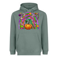 Sage Halloween Rainbow Heavyweight Hoodie - texasbilliewilder