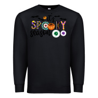 Black spooky Premium Sweatshirt - CowhideDigitalArt