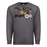 Charcoal Heather spooky Premium Sweatshirt - CowhideDigitalArt