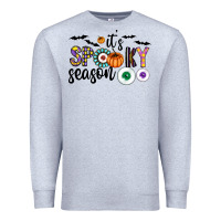 Heather Grey spooky Premium Sweatshirt - CowhideDigitalArt