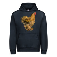 Navy Cochin Chicken Urban Hoodie - LillyAllenDesigns