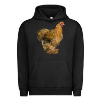 Pigment Black Cochin Chicken Urban Hoodie - LillyAllenDesigns
