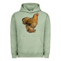 Pigment Oil Green Cochin Chicken Urban Hoodie - LillyAllenDesigns