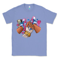 Colony Blue Pink and blue sneaker girl Classic Tee - RanaPortraitStore