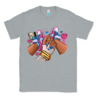 Heather Grey Pink and blue sneaker girl Classic Tee - RanaPortraitStore