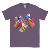 Lavender Pink and blue sneaker girl Classic Tee - RanaPortraitStore