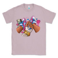 Lilac Pink and blue sneaker girl Classic Tee - RanaPortraitStore