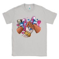 Moon Dust Pink and blue sneaker girl Classic Tee - RanaPortraitStore