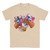 Mushroom Pink and blue sneaker girl Classic Tee - RanaPortraitStore