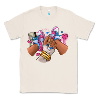 Natural Pink and blue sneaker girl Classic Tee - RanaPortraitStore