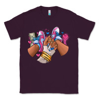 Plum Pink and blue sneaker girl Classic Tee - RanaPortraitStore
