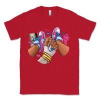 Red Pink and blue sneaker girl Classic Tee - RanaPortraitStore