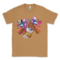 Toasted Coconut Pink and blue sneaker girl Classic Tee - RanaPortraitStore