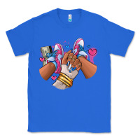 True Royal Pink and blue sneaker girl Classic Tee - RanaPortraitStore