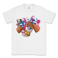 White Pink and blue sneaker girl Classic Tee - RanaPortraitStore