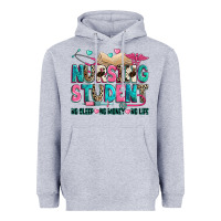 Heather Grey nursing student Heavyweight Hoodie - Zillion Design Studio