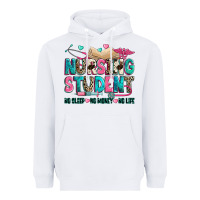 White nursing student Heavyweight Hoodie - Zillion Design Studio