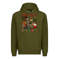 Army Green when you're dead inside but it's christmas Premium Hoodie - Jasminsmagicworld
