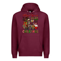 Burgundy when you're dead inside but it's christmas Premium Hoodie - Jasminsmagicworld