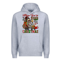 Heather Grey when you're dead inside but it's christmas Premium Hoodie - Jasminsmagicworld