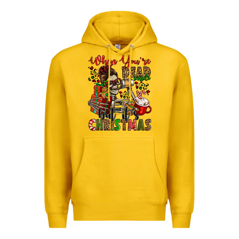 When You're Dead Inside But It's Christmas Premium Hoodie by Jasminsmagicworld | Teevron