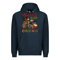 Navy when you're dead inside but it's christmas Premium Hoodie - Jasminsmagicworld