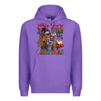 Purple when you're dead inside but it's christmas Premium Hoodie - Jasminsmagicworld