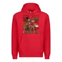 Red when you're dead inside but it's christmas Premium Hoodie - Jasminsmagicworld