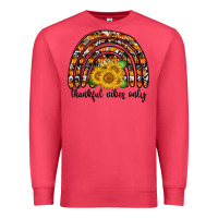 Cardinal Thankful Vibes Only Premium Sweatshirt - CowhideDigitalArt