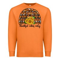 Carrot Thankful Vibes Only Premium Sweatshirt - CowhideDigitalArt