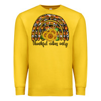 Lemon Thankful Vibes Only Premium Sweatshirt - CowhideDigitalArt