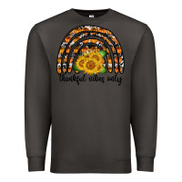 Smoke Thankful Vibes Only Premium Sweatshirt - CowhideDigitalArt