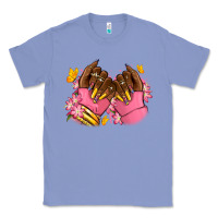 Colony Blue Pink afro nails Classic Tee - RanaPortraitStore