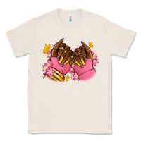 Natural Pink afro nails Classic Tee - RanaPortraitStore