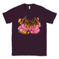 Plum Pink afro nails Classic Tee - RanaPortraitStore