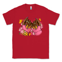 Red Pink afro nails Classic Tee - RanaPortraitStore