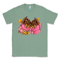 Sage Pink afro nails Classic Tee - RanaPortraitStore
