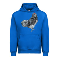 Cobalt Ameraucana Rooster Urban Hoodie - LillyAllenDesigns