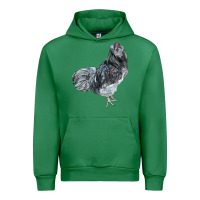 Emerald Ameraucana Rooster Urban Hoodie - LillyAllenDesigns