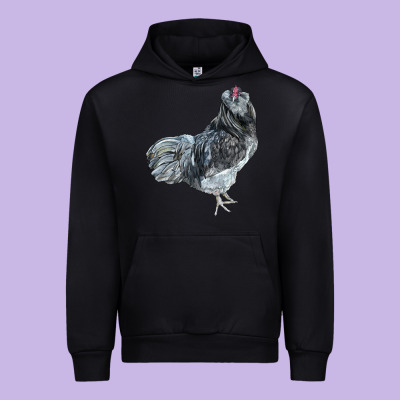 Ameraucana Rooster Urban Hoodie Designed By Lillyallendesigns