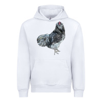 White Ameraucana Rooster Urban Hoodie - LillyAllenDesigns