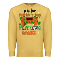 Antique Gold P is Patrick's Day playing games Premium Sweatshirt - Neo Western