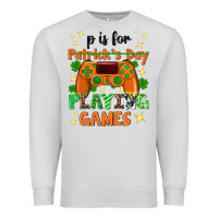 Dove Grey P is Patrick's Day playing games Premium Sweatshirt - Neo Western