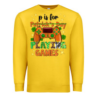 Lemon P is Patrick's Day playing games Premium Sweatshirt - Neo Western